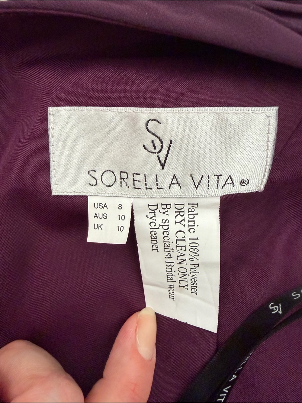 Elegant One-Shoulder Purple Bridesmaid Dress - Picture 4 of 7